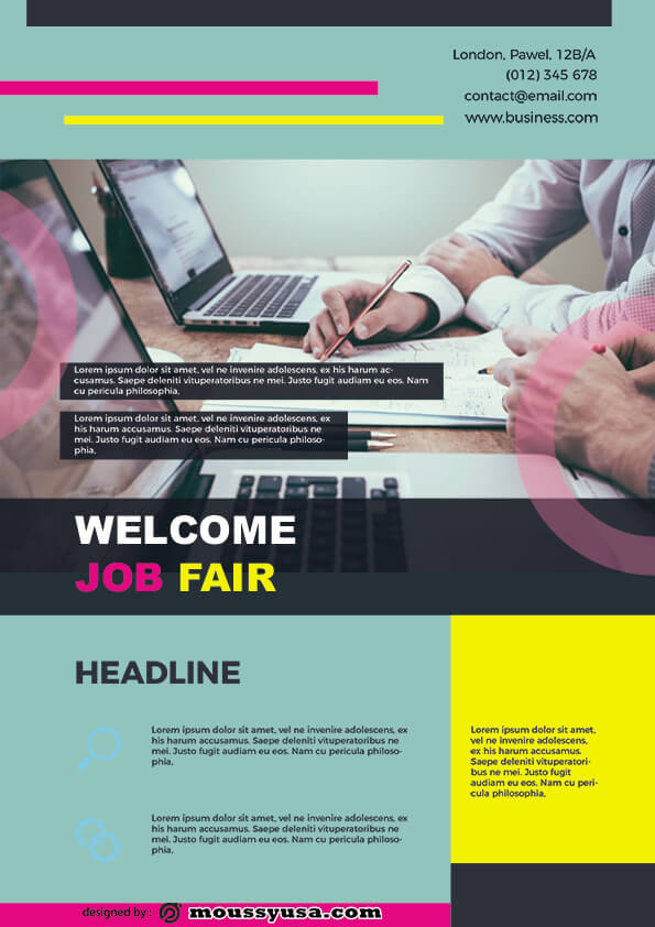 job fair flyer template design