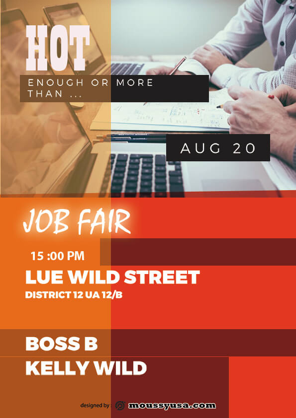 job fair flyer template sample