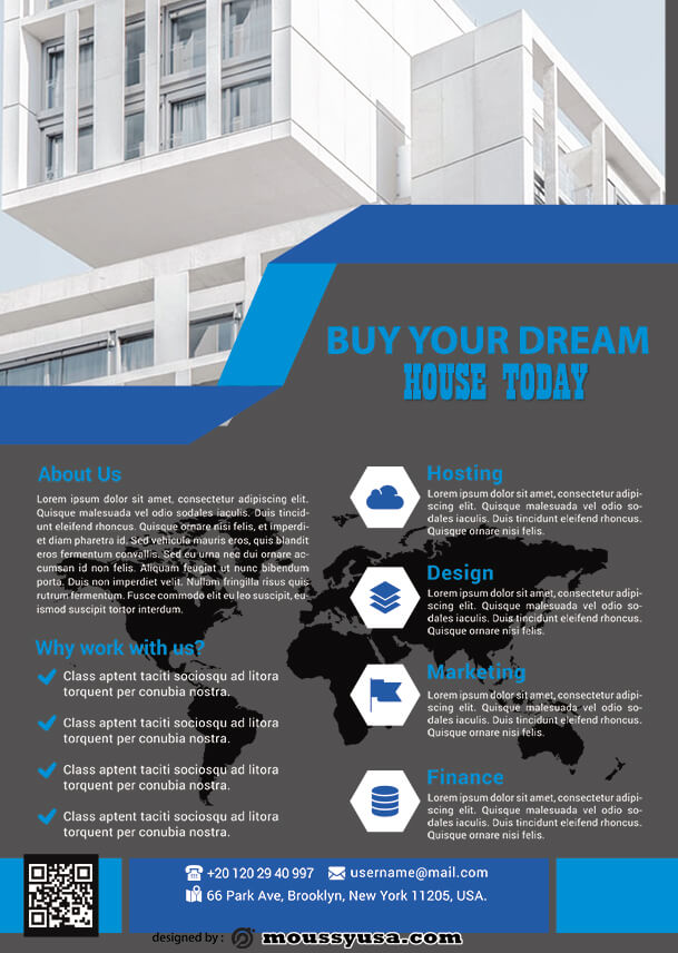 psd flyer template for real estate business