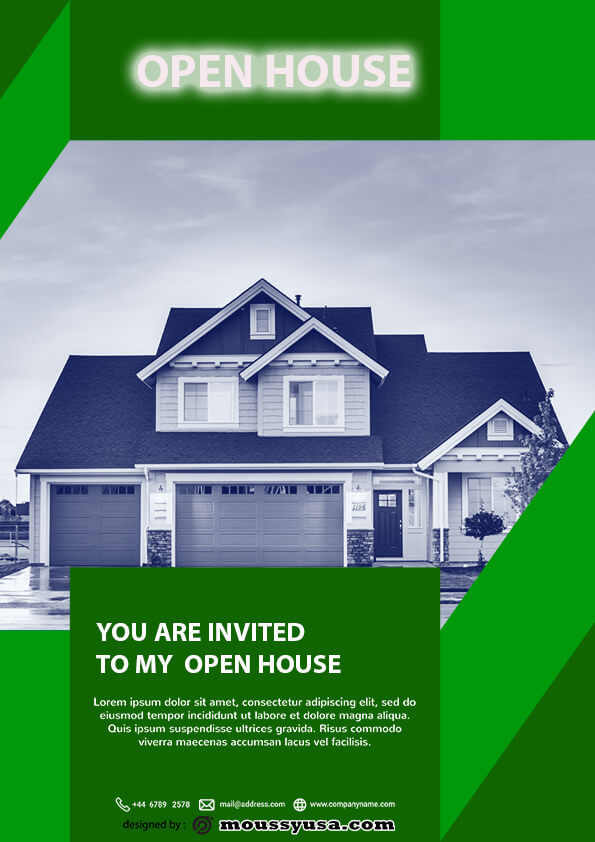 psd template for Free Home Real Estate Flyer