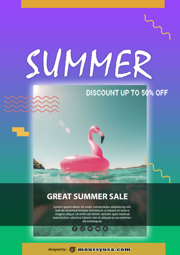 psd template for summer sale