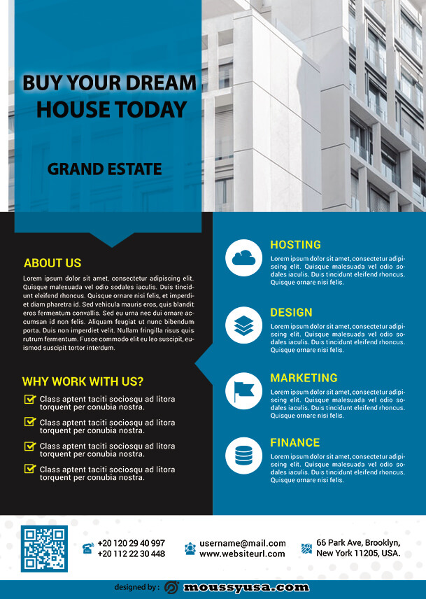 real estate business flyer template ideas