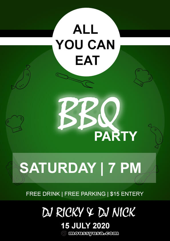 sample Free BBQ flyer templates