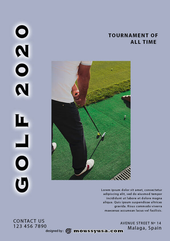 sample Golf Flyer templates