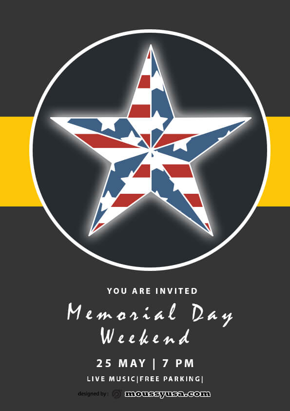 sample memorial day weekend flyer templates