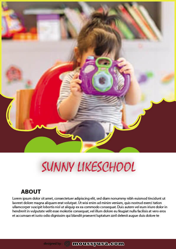 sample simple preschool flyer templates