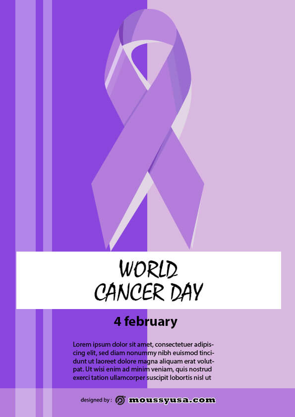 sample world cancer day flyer templates