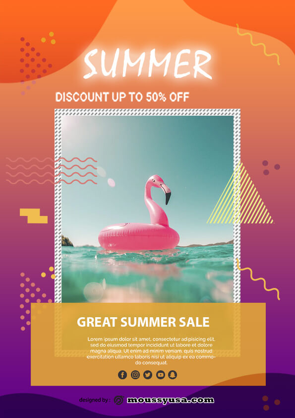 summer sale template design