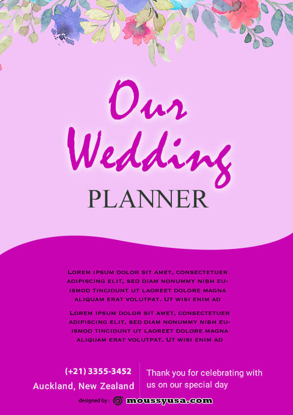 wedding planner flyer design ideas