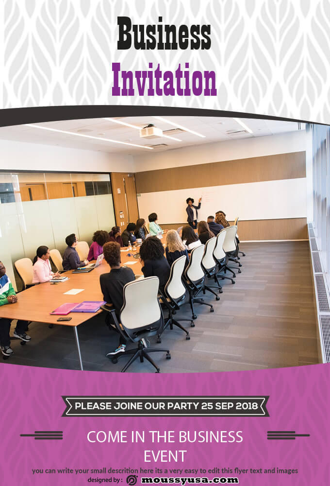 Business Event Invitation Template Ideas