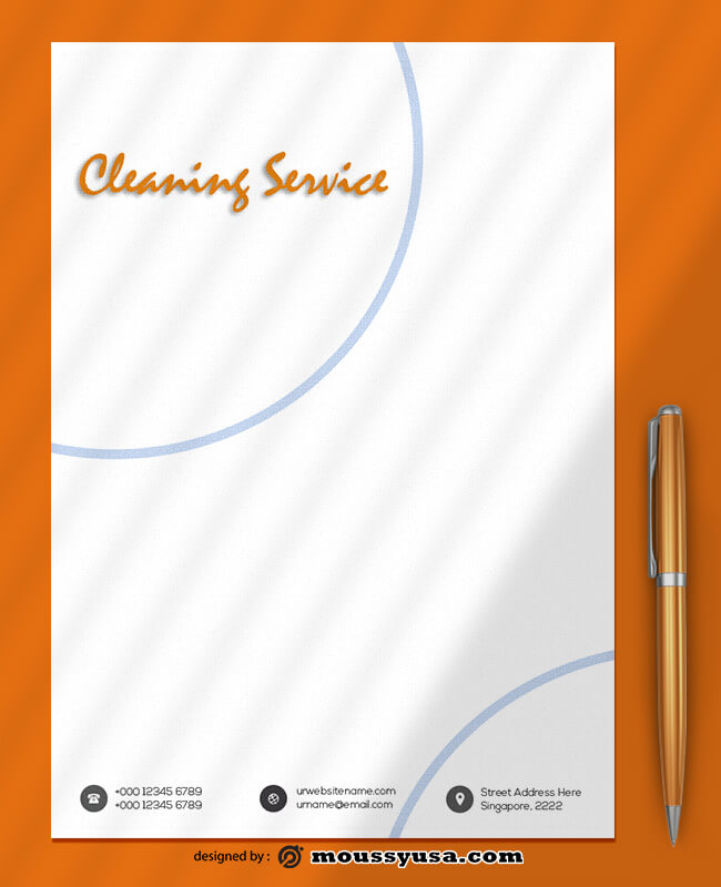 Cleaning Service Letterhead Template Ideas