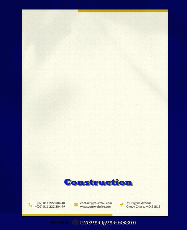 Construction Letterhead Template Ideas