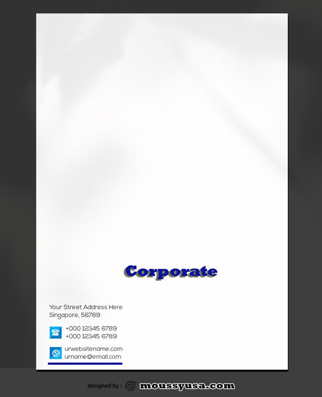 Corporate Letterhead Template Ideas