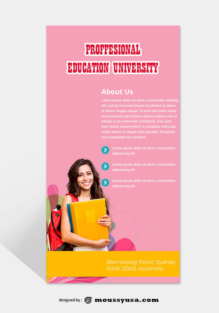 Education Rack Card Template Example