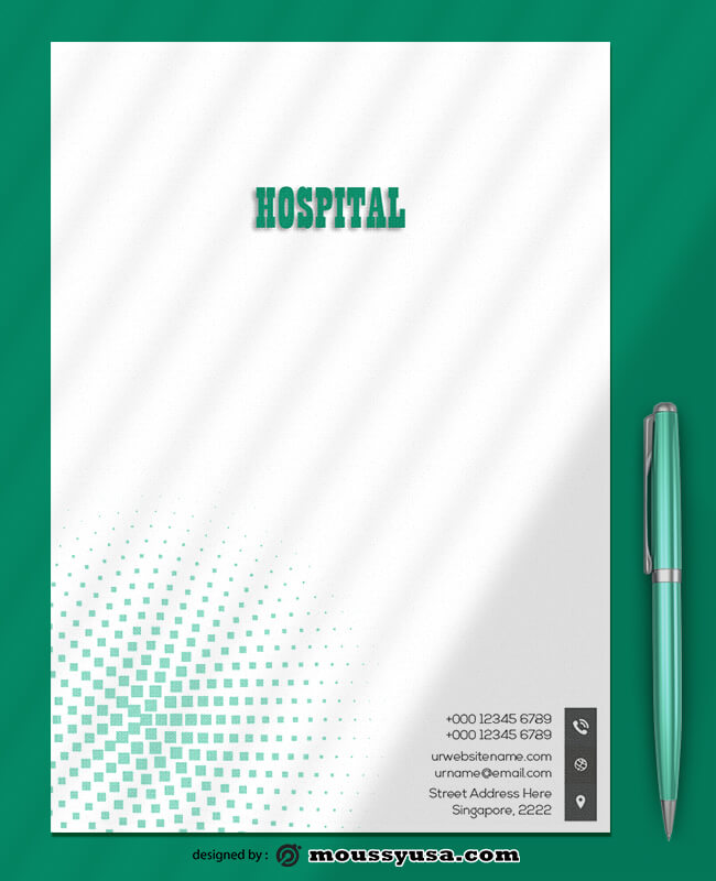 Hospital Letterhead Design Ideas