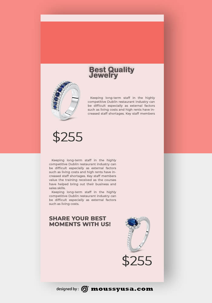 Jewelry Rack Card Design Template