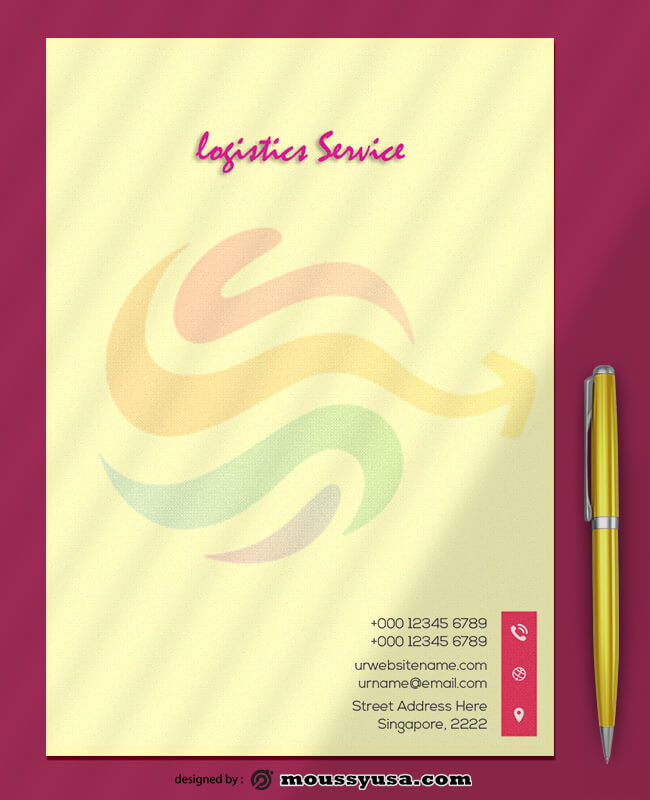 Logistics Service Letterhead Template Ideas