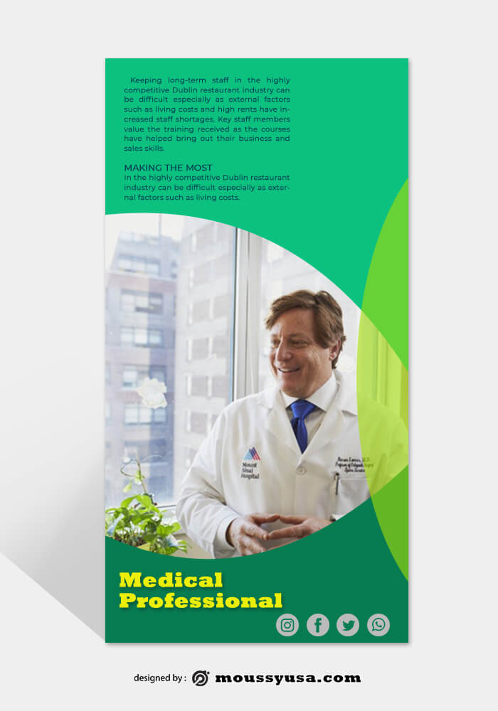 Medical Rack Card Template Sample