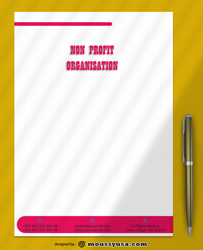 Non Profit Letterhead Design Ideas