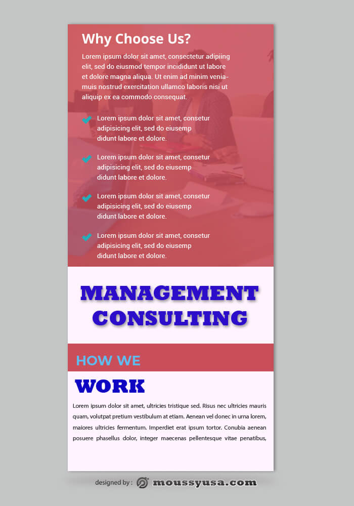 PSD Management Consulting Rack Card Template