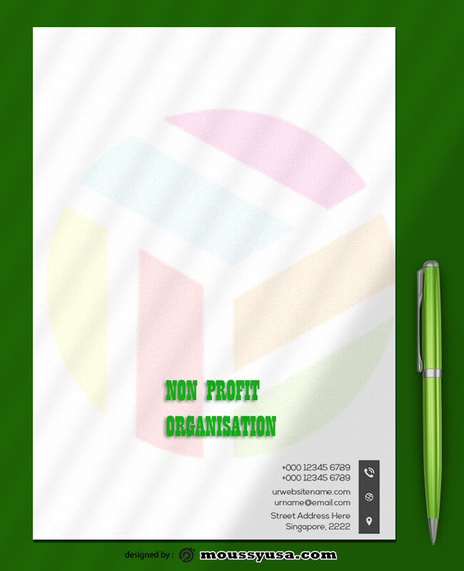 PSD Non Profit Letterhead Template