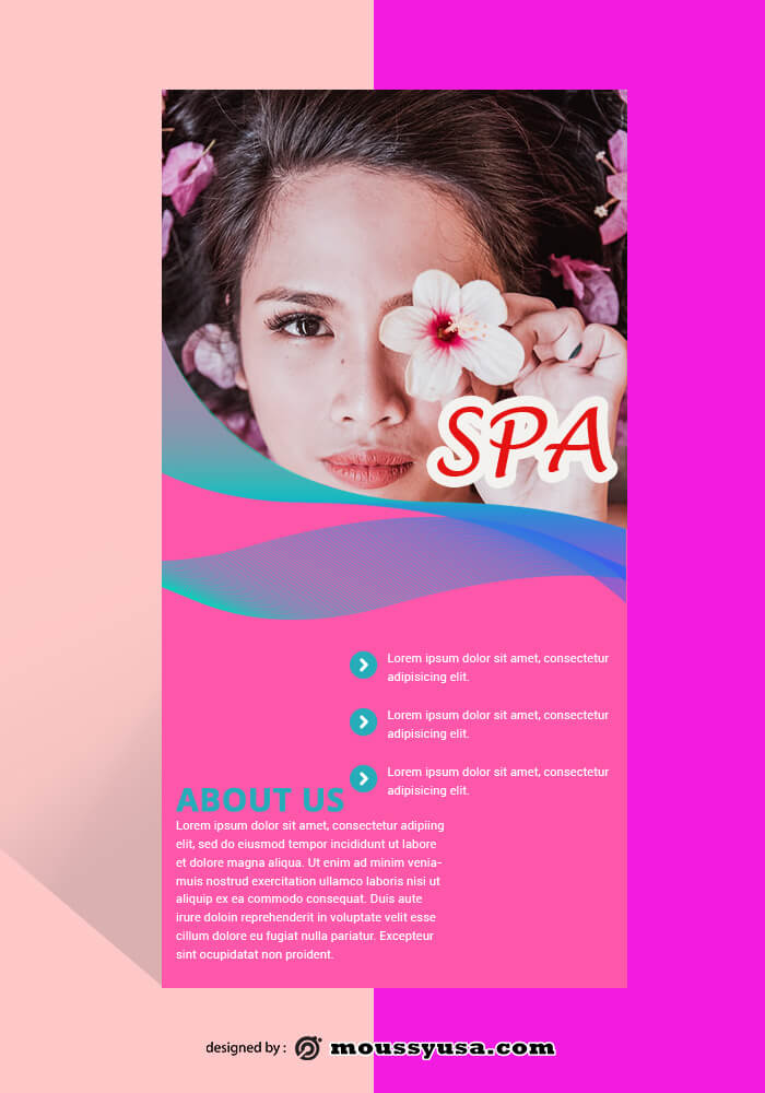 PSD SPA Rack Card Template