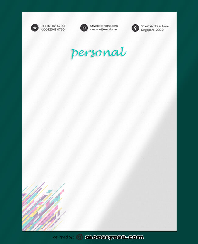 Personal Letterhead Template Design