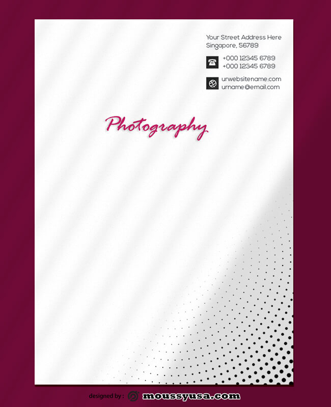 Photography Letterhead Templates Ideas