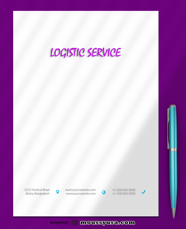 Sample Logistics Service Letterhead Template