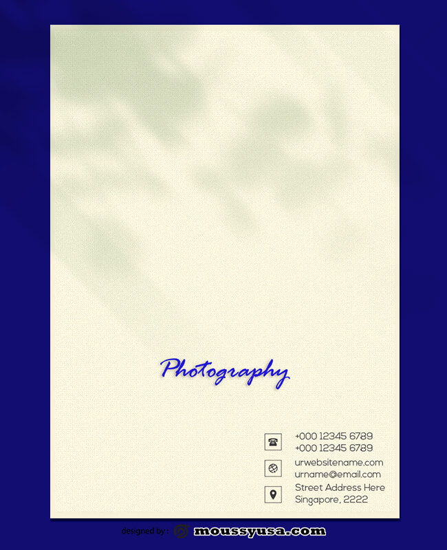 Sample Photography Letterhead Design