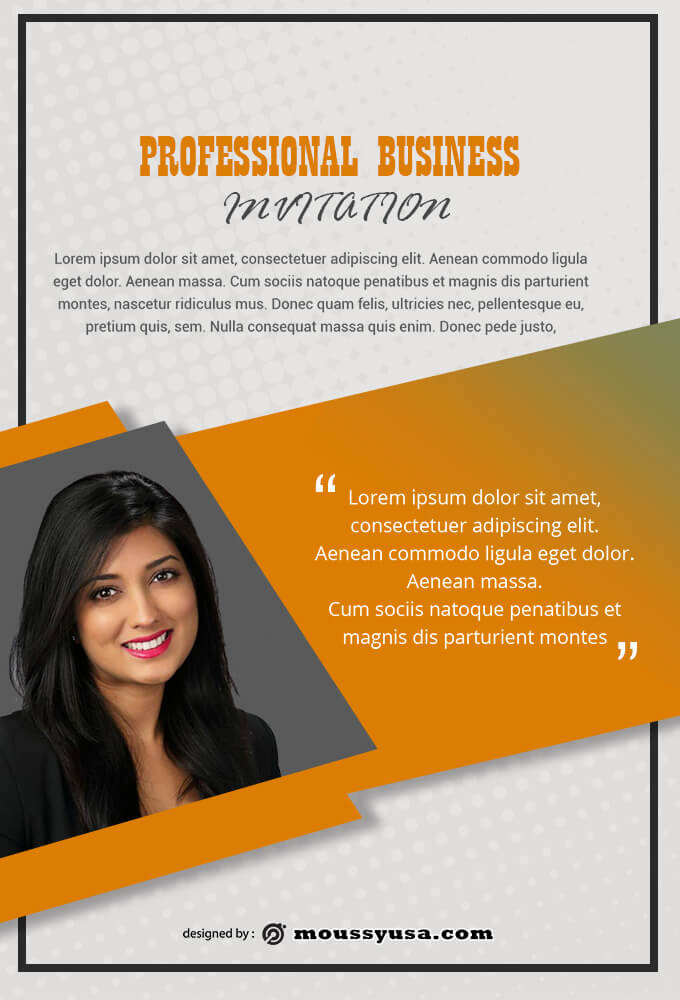 Sample Professional Business Invitation Templates