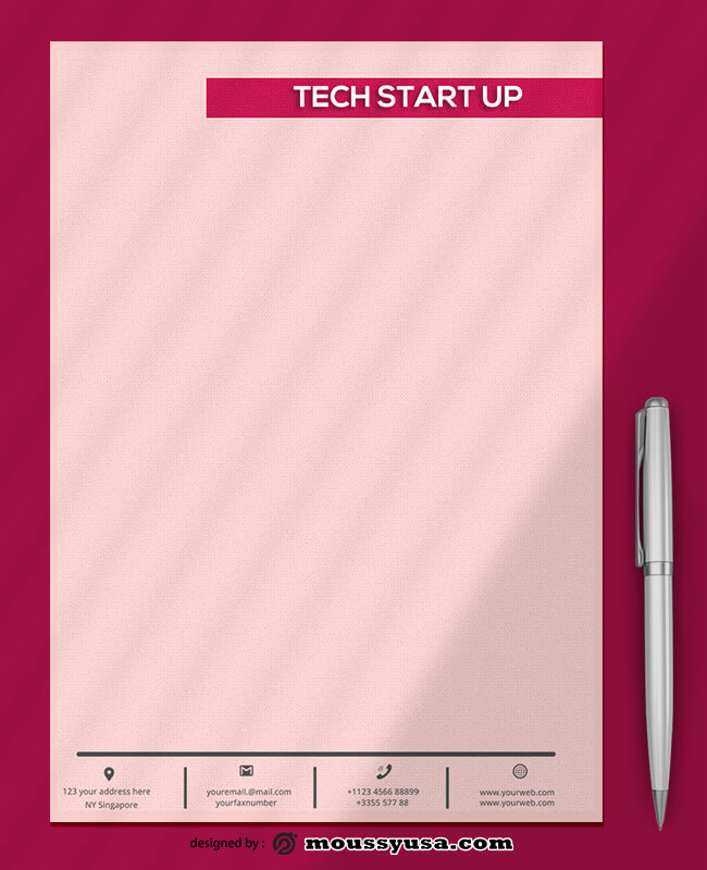 Tech Startup Letterhead Templates Ideas