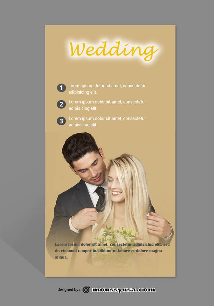 Wedding Photography Rack Card Template Sample