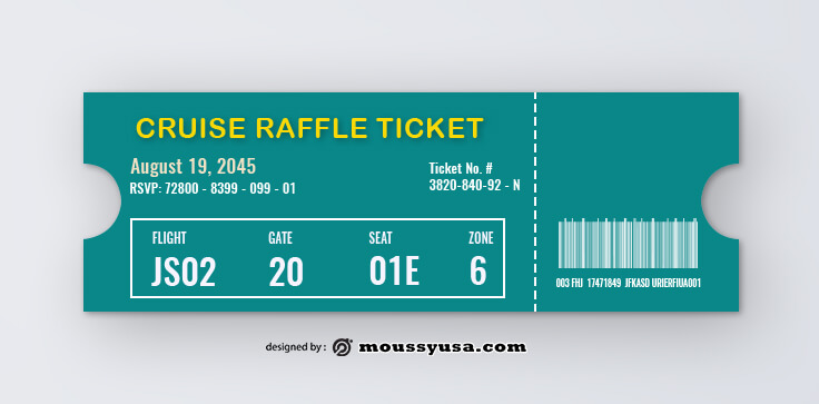 Cruise Raffle Ticket Template Ideas