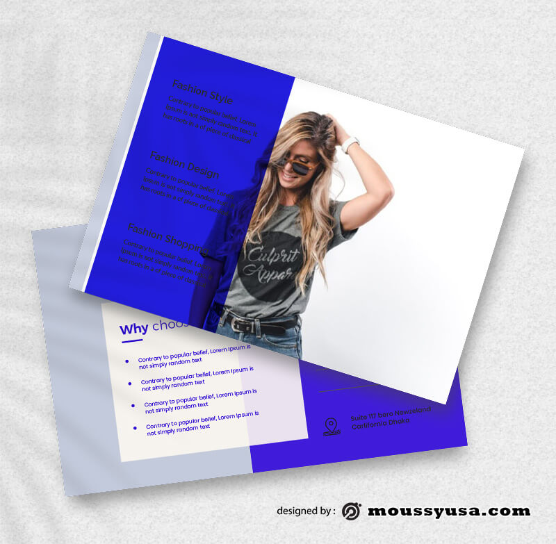 Fashion Postcard Design PSD