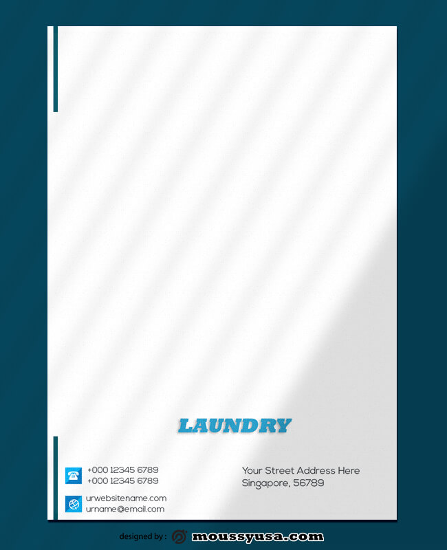 Laundry Letterhead Design Ideas