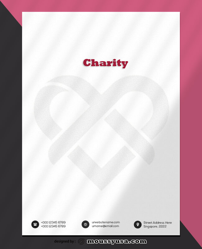 PSD Charity Letterhead Template