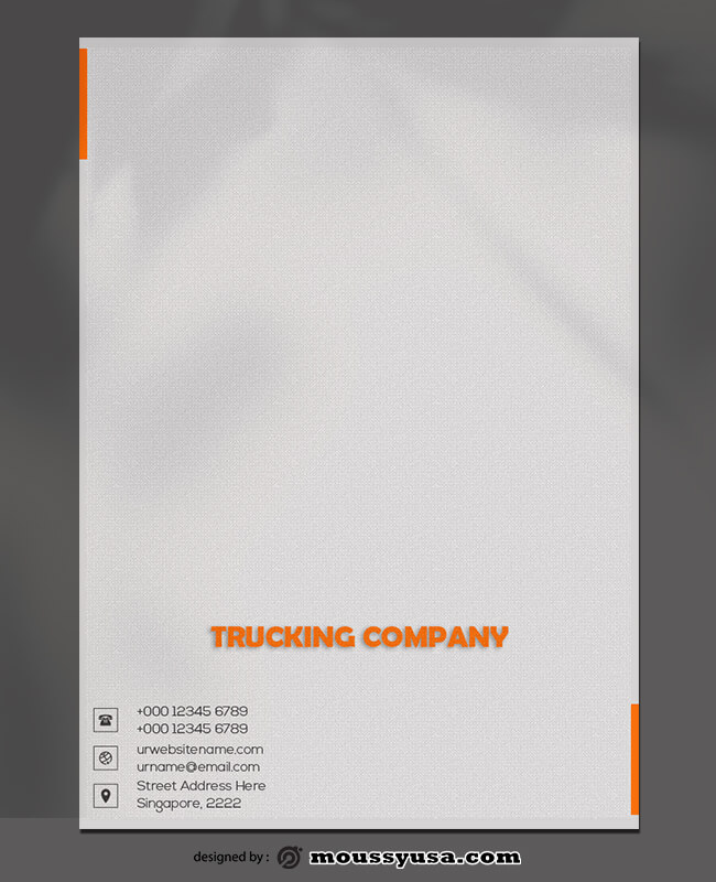 PSD Trucking Company Letterhead Template