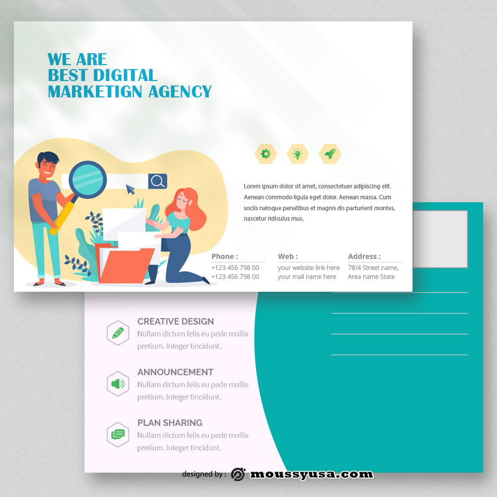 SEO Postcard Template Sample