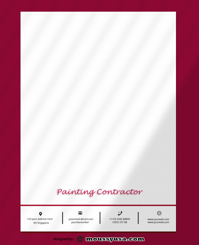 Sample Painting Contractor Letterhead Design