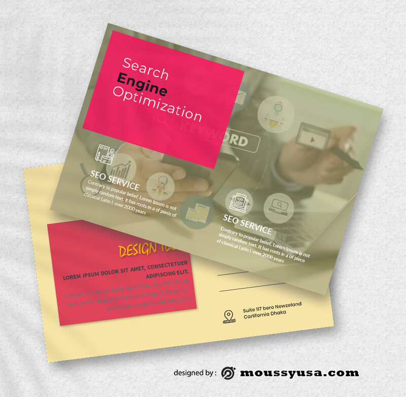 Sample SEO Postcard Templates