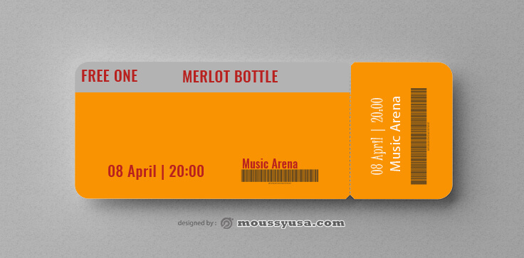 Sample Wine Drink Ticket Templates