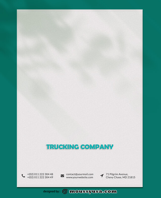 Trucking Company Letterhead Design Template