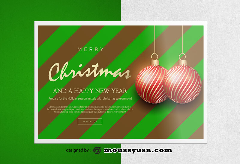 Christmas Greeting Card templates Sample