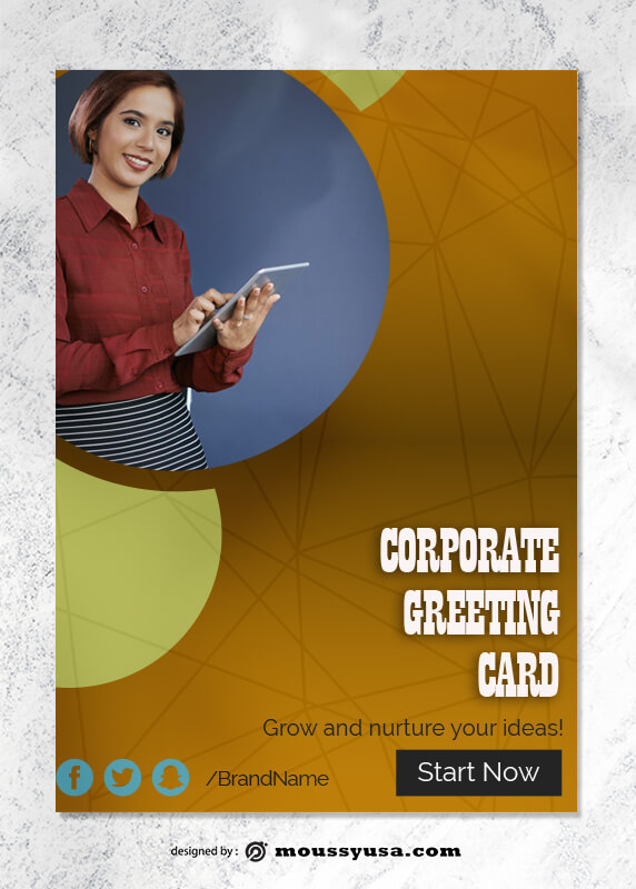 Corporate Greeting Card templates Ideas