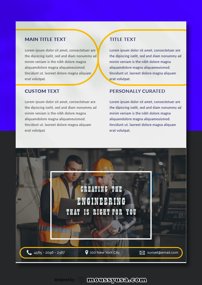 Engineering Data Sheet templates Design