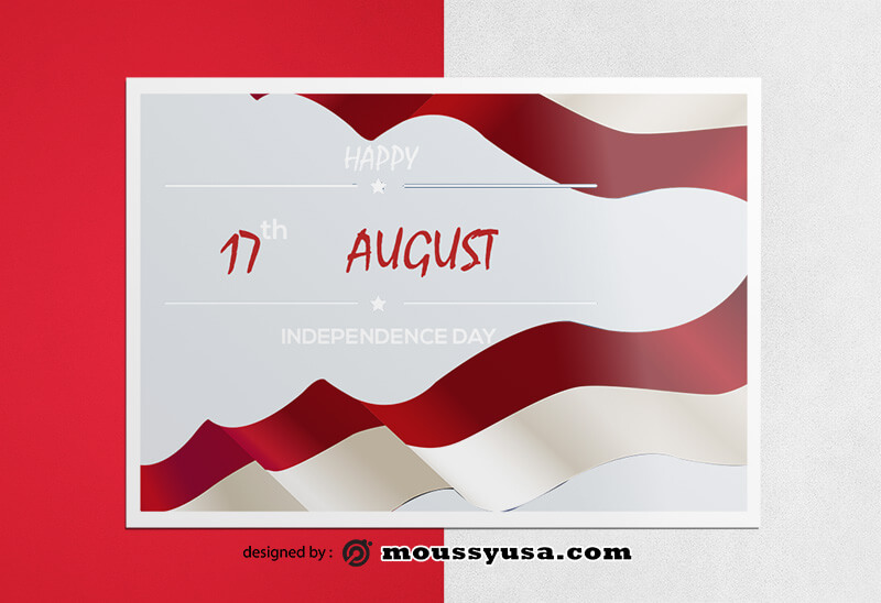 Independence Day Greeting Card Design templates