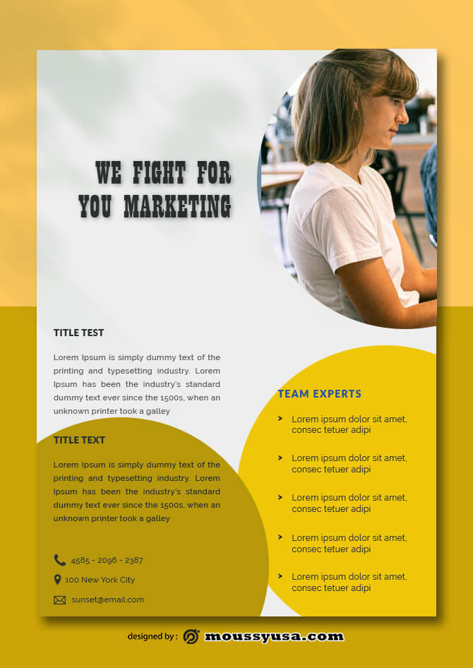 PSD Marketing Data Sheet templates