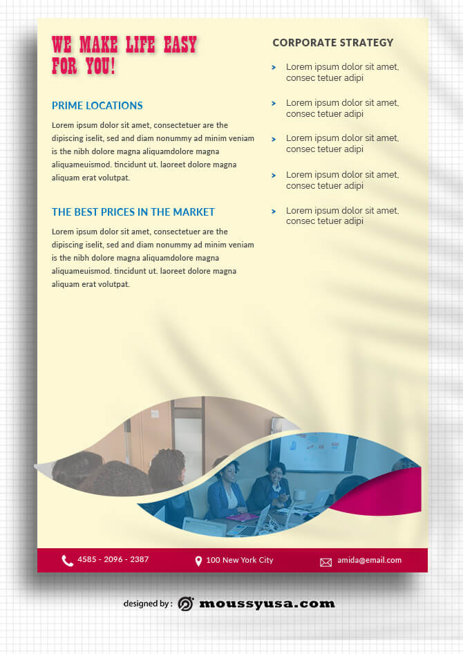 PSD templates For Corporate Data Sheet