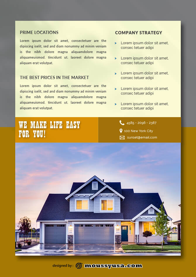 Real Estate Data Sheet templates Example